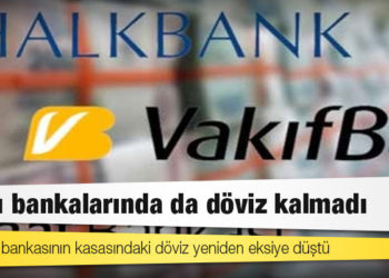 Kamu bankalarında da döviz kalmadı