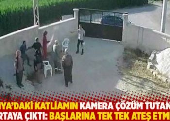 Konya'daki katliamın kamera &ccedil;&ouml;z&uuml;m tutanağı ortaya &ccedil;ıktı: Başlarına tek tek ateş etmiş!