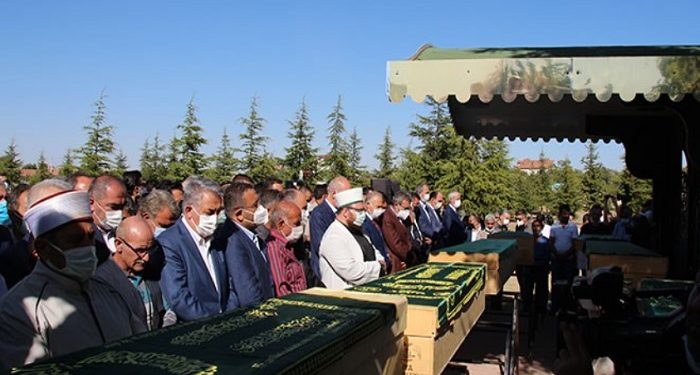 Konya’da ırkçı saldırıda katledilen 7 kişi son yolculuğuna uğurlandı