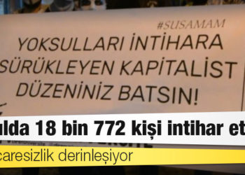 Kriz, çaresizlik derinleşiyor: 10 yılda 18 bin 772 kişi intihar etti
