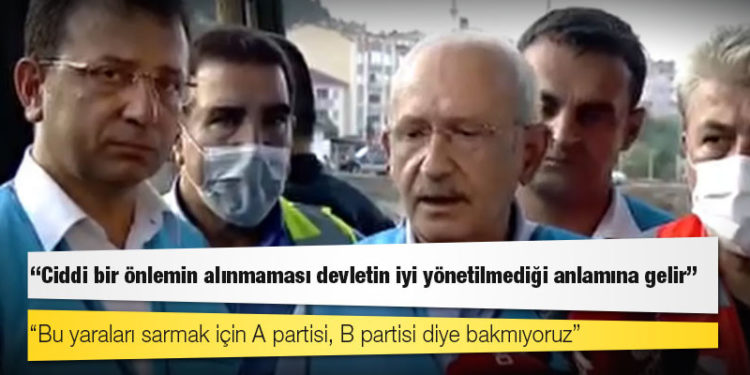 Kılıçdaroğlu Bozkurt'ta: Ciddi bir önlemin alınmaması devletin iyi yönetilmediği anlamına gelir