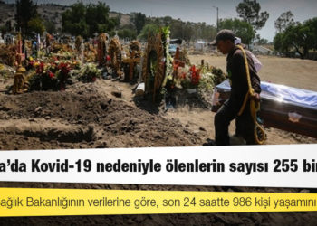Meksika'da Kovid-19 nedeniyle ölenlerin sayısı 255 bini aştı