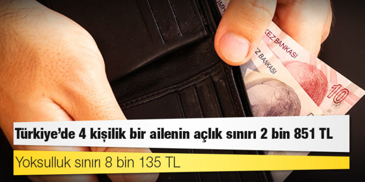 Memur-Sen: Türkiye'de 4 kişilik bir ailenin açlık sınırı 2 bin 851 TL, yoksulluk sınırı 8 bin 135 TL
