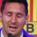 Messi Barcelona'ya gözyaşları içinde veda etti