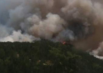 Muğla'nın Kavaklıdere ilçesindeki yangın TRT vericisini tehdit ediyor