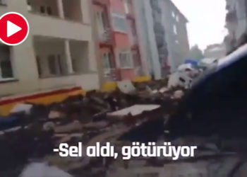 Selde sürüklenen arabadan yayın yaptı: Bütün Bozkurt gidiyor!