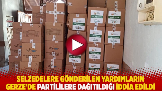 Selzedelere gönderilen yardımların Gerze’de partililere dağıtıldığı iddia edildi