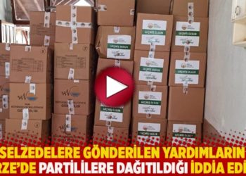 Selzedelere g&ouml;nderilen yardımların Gerze&rsquo;de partililere dağıtıldığı iddia edildi