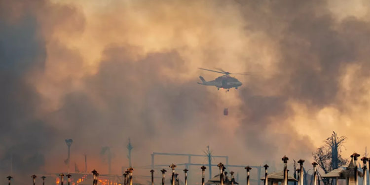 Sicilya adası, orman yangınlarıyla mücadele ediyor