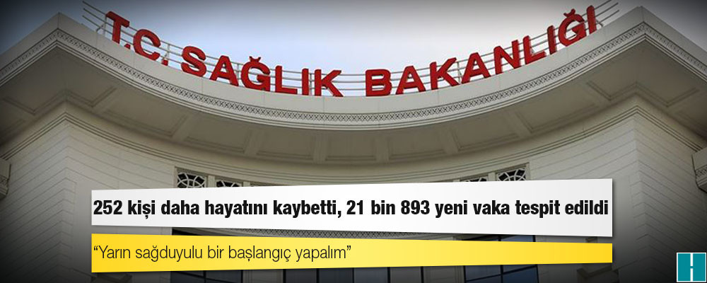 Türkiye'de Koronavirüs: 252 kişi daha hayatını kaybetti, 21 bin 893 yeni vaka tespit edildi