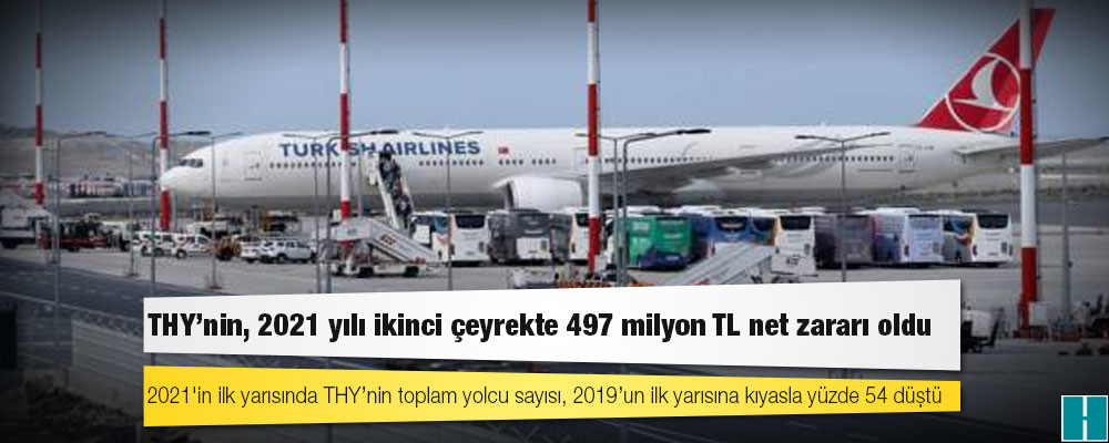 THY'nin, 2021 yılı ikinci çeyrekte 497 milyon TL net zararı oldu