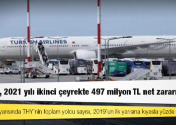 THY'nin, 2021 yılı ikinci çeyrekte 497 milyon TL net zararı oldu