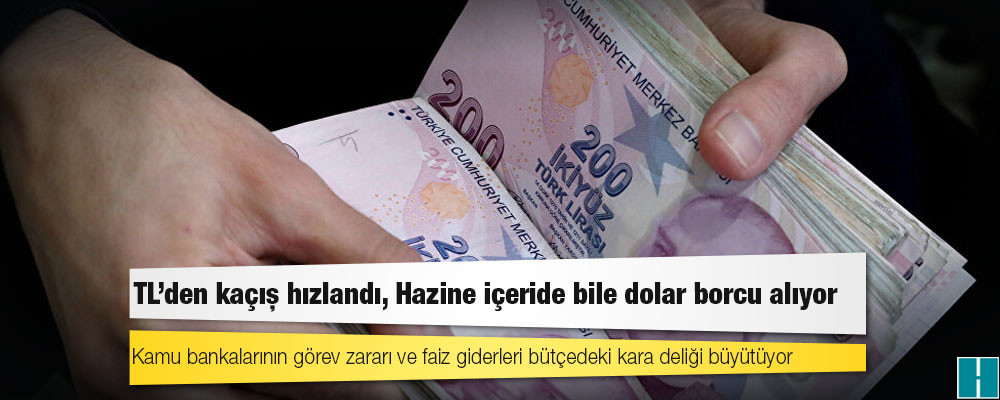 TL’den kaçış hızlandı, Hazine içeride bile dolar borcu alıyor