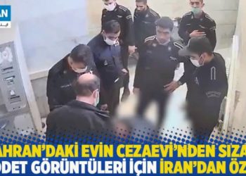 Tahran'daki Evin Cezaevi'nden sızan şiddet g&ouml;r&uuml;nt&uuml;leri i&ccedil;in İran'dan &ouml;z&uuml;r!