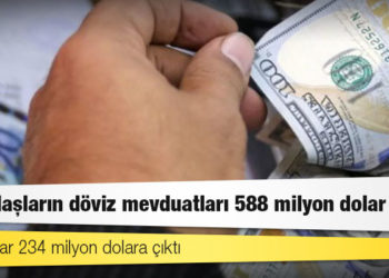 Vatandaşların döviz mevduatları 588 milyon dolar arttı