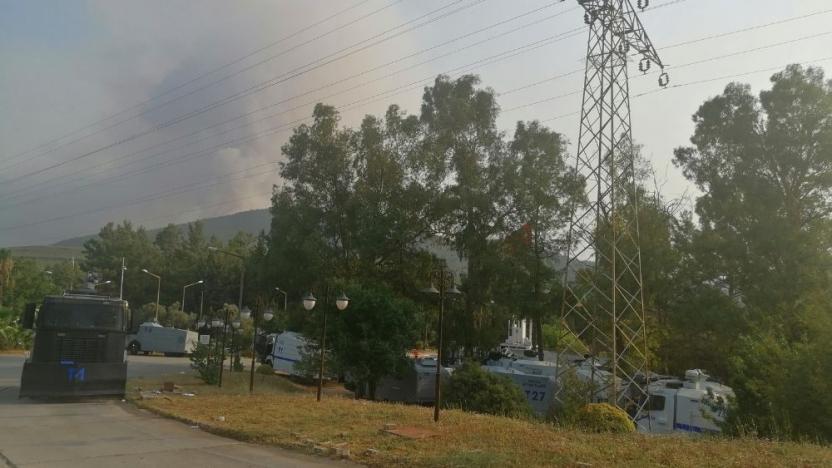 Yangınlar Milas’taki 2. termik santrali de tehdit ediyor