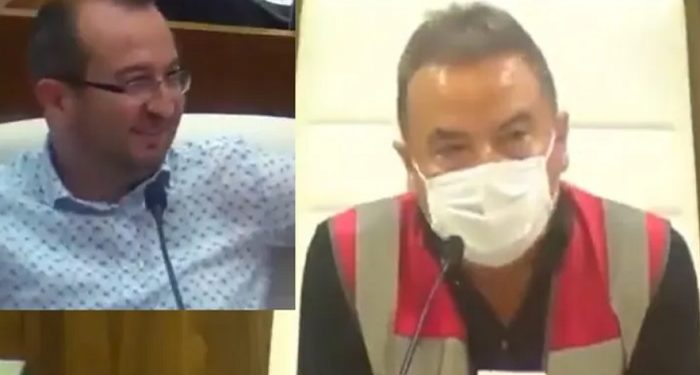 Yangın felaketini anlatan Muhittin Böcek’i AKP’li meclis üyesi gülerek dinledi