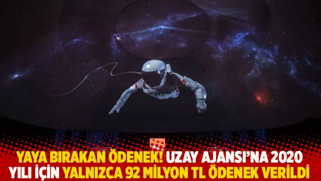 Yaya bırakan ödenek! Uzay Ajansı'na 2020 yılı için yalnızca 92 milyon TL ödenek verildi