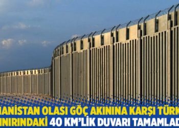 Yunanistan olası g&ouml;&ccedil; akınına karşı T&uuml;rkiye sınırındaki 40 km'lik duvarı tamamladı