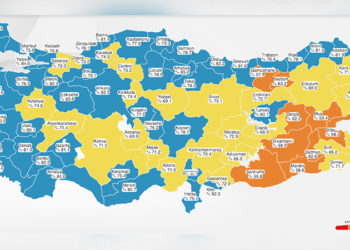 İstanbul, Covid-19 aşı haritasında mavi renge döndü