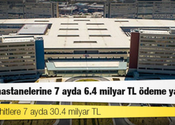 Şehir hastanelerine 7 ayda 6.4 milyar TL ödeme yapıldı