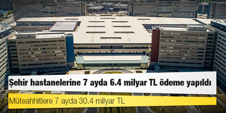Şehir hastanelerine 7 ayda 6.4 milyar TL ödeme yapıldı