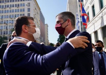 Ekrem İmamoğlu, Yunanistan’da Atina Belediye Başkanı ile bir araya geldi
