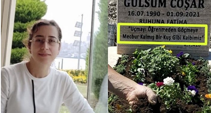 İhraç hakim Gülsüm Coşar’ın mezar taşındaki yazı AKP rejiminin zulmünü özetledi