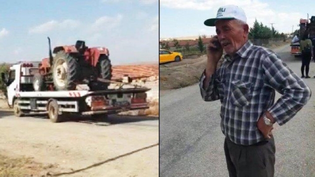 Tarlada çalışırken traktörü haczedilen çiftçi: ‘Bir donumuz kaldı bacağımızda satılmadık’