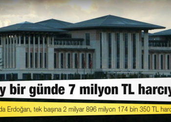 Sayıştay raporu: Saray bir günde 7 milyon TL harcıyor