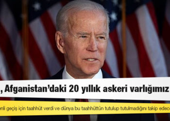ABD Başkanı Biden: Şimdi, Afganistan'daki 20 yıllık askeri varlığımız bitti