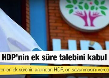 AYM, HDP'nin ek süre talebini kabul etti