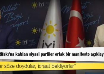 Akşener ile Karamollaoğlu'ndan basın toplantısı: Millet İttifakı'na katılan siyasi partiler ortak bir manifesto açıklayacak