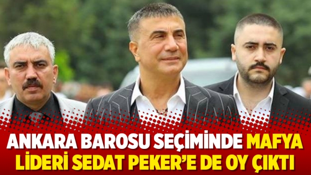 Ankara Barosu seçiminde mafya lideri Sedat Peker’e de oy çıktı