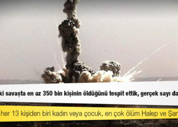 BM: Suriye'deki savaşta en az 350 bin kişinin öldüğünü tespit ettik, gerçek sayı daha fazla