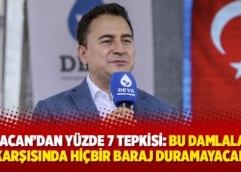 Babacan'dan yüzde 7 tepkisi: Bu damlaların karşısında hiçbir baraj duramayacak