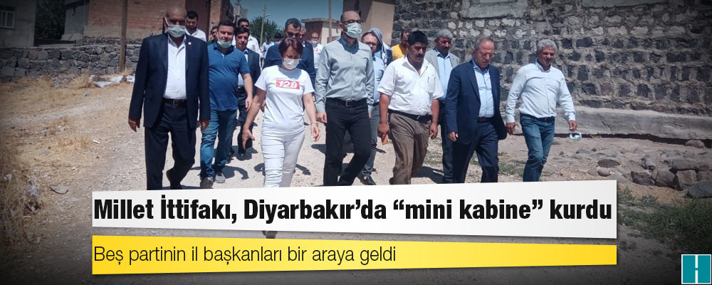 Beş partinin il başkanları bir araya geldi: Millet İttifakı, Diyarbakır'da "mini kabine" kurdu