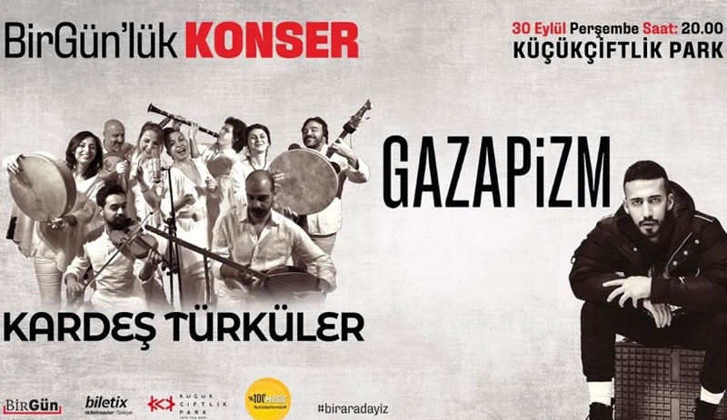 BirGün’lük Konser'de Kardeş Türküler ve Gazapizm sahne alacak