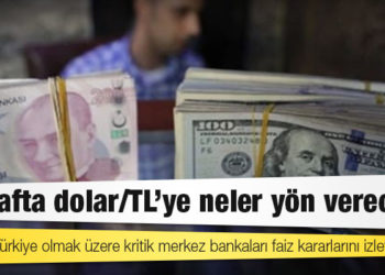 Bu hafta dolar/TL’ye neler yön verecek?