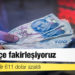 Büyüdükçe fakirleşiyoruz: Kişi başına gelir 611 dolar azaldı