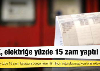 CHP'li Akın duyurdu: EPDK, elektriğe yüzde 15 zam yaptı!