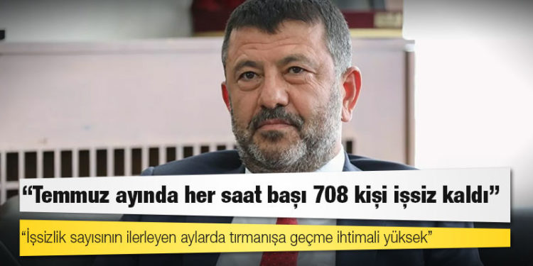 CHP’li Ağbaba: Temmuz ayında her saat başı 708 kişi işsiz kaldı