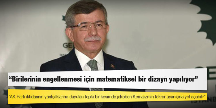 Davutoğlu’ndan seçim barajının yüzde 7’ye düşürülmesine: Birilerinin engellenmesi için matematiksel bir dizayn yapılıyor
