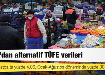 ENAG'dan alternatif TÜFE verileri: Artış Ağustos'ta yüzde 4,06, Ocak-Ağustos döneminde yüzde 30,39
