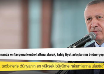Erdoğan: En kısa sürede enflasyonu kontrol altına alarak etiketlerdeki fahiş fiyat artışlarının önüne geçeceğiz