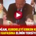 Erdoğan, kurdeleyi erken kesen çocuğun kafasına elinin tersiyle vurdu