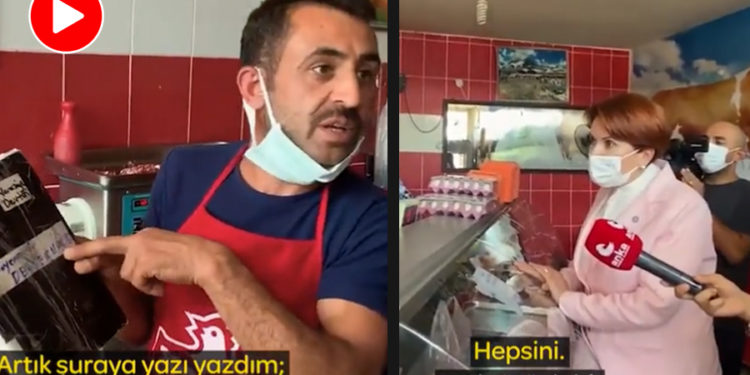 Esnaf, Akşener’e dert yandı: Veresiye defterim doldu, alacağım 45 milyar lira, millet ödeyemiyor