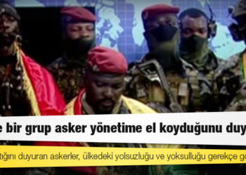 Gine'de bir grup asker yönetime el koyduğunu duyurdu