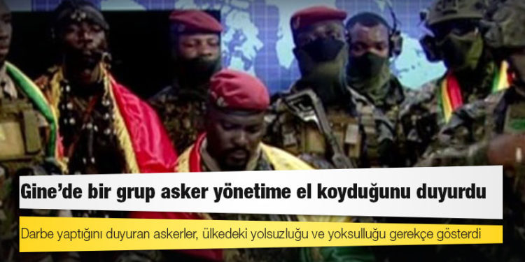 Gine'de bir grup asker yönetime el koyduğunu duyurdu