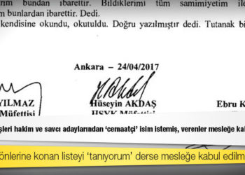 HSK müfettişleri hâkim ve savcı adaylarından “cemaatçi” isim istemiş